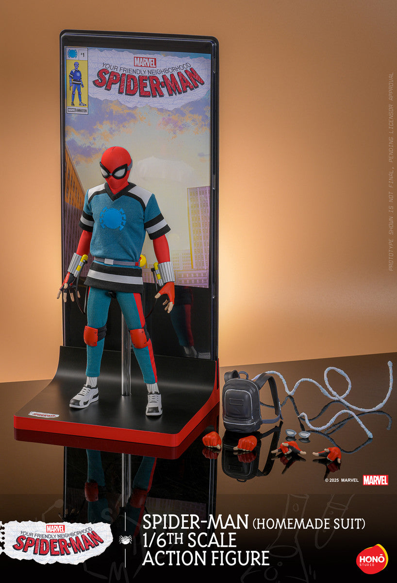 Preventa Figura Spider-Man (Homemade Suit) Your Friendly Neighborhood Spider-Man marca Hot Toys x Hono Studio HS07 escala 1/6