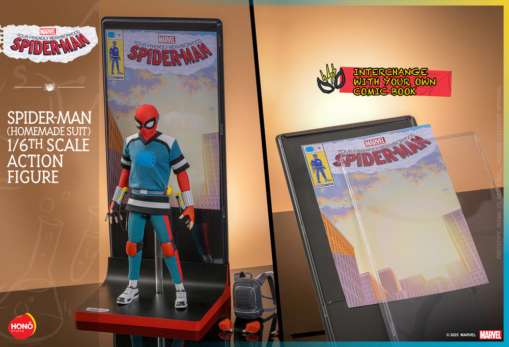 Preventa Figura Spider-Man (Homemade Suit) Your Friendly Neighborhood Spider-Man marca Hot Toys x Hono Studio HS07 escala 1/6