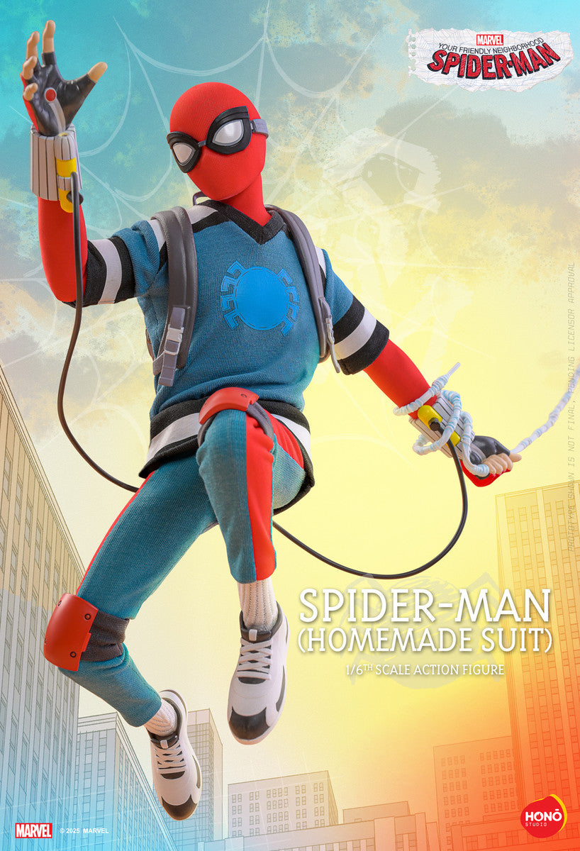 Preventa Figura Spider-Man (Homemade Suit) Your Friendly Neighborhood Spider-Man marca Hot Toys x Hono Studio HS07 escala 1/6