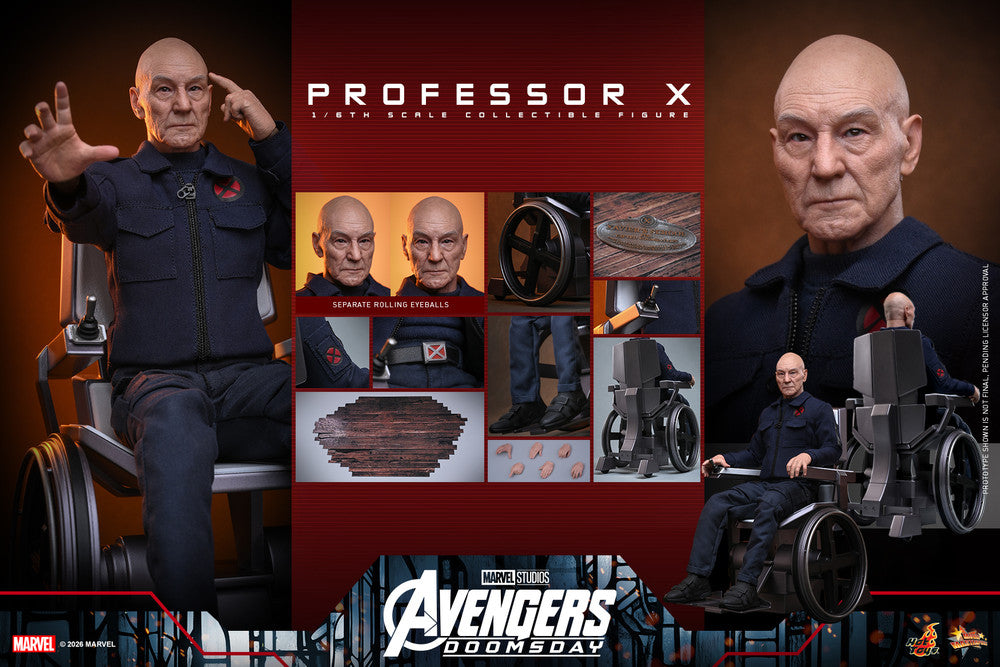 Preventa Figura Professor X - Avengers: Doomsday marca Hot Toys MM917 escala 1/6