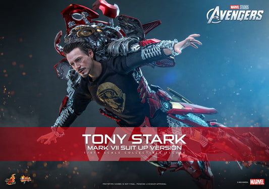 Preventa Figura Tony Stark (Mark VII Suit Up Version) The Avengers marca Hot Toys MMS718 escala 1/6