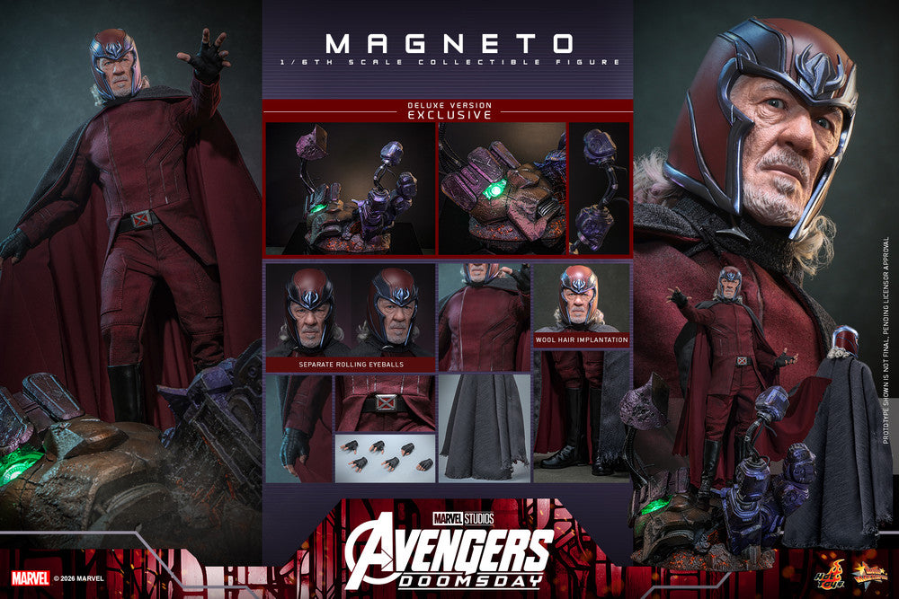 Preventa Figura MAGNETO (Deluxe Version) - Avengers: Doomsday marca Hot Toys MM913 escala 1/6