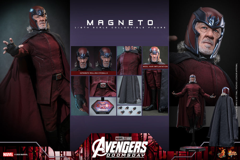 Preventa Figura MAGNETO - Avengers: Doomsday marca Hot Toys MM912 escala 1/6