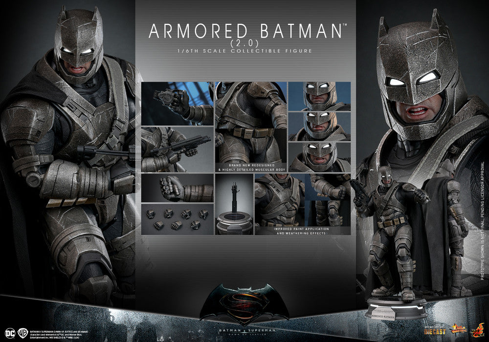Preventa Figura Armored Batman (2.0) - Batman v Superman: Dawn of Justice™ marca Hot Toys MMS742D62 escala 1/6