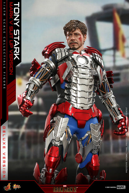 Pedido Figura Tony Stark Mark V Suit Up Version (Deluxe version) - Iron Man 2 marca Hot Toys MMS600 escala 1/6