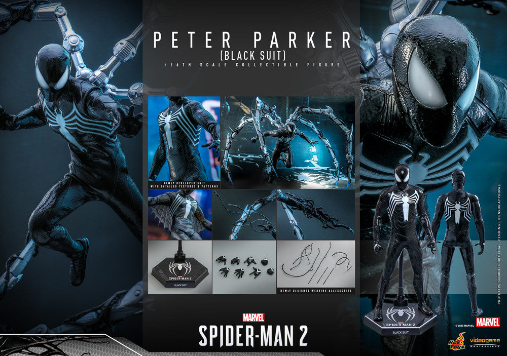 Preventa Figura Peter Parker (Black Suit) - Marvel's Spider-Man 2 marca Hot Toys VGM56 escala 1/6
