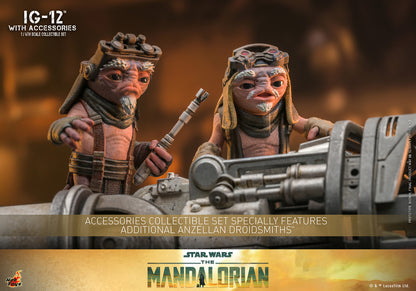 Preventa Figura IG-12 con Set de Accesorios Exclusivos - Star Wars: The Mandalorian ™ marca Hot Toys TMS105 escala 1/6