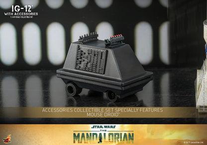 Preventa Figura IG-12 con Set de Accesorios Exclusivos - Star Wars: The Mandalorian ™ marca Hot Toys TMS105 escala 1/6