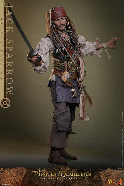 Preventa Figura Jack Sparrow (Deluxe Edition) - Pirates of the Caribbean: Dead Men Tell No Tales marca Hot Toys DX38 escala 1/6