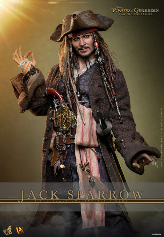 Preventa Figura Jack Sparrow - Pirates of the Caribbean: Dead Men Tell No Tales marca Hot Toys DX37 escala 1/6