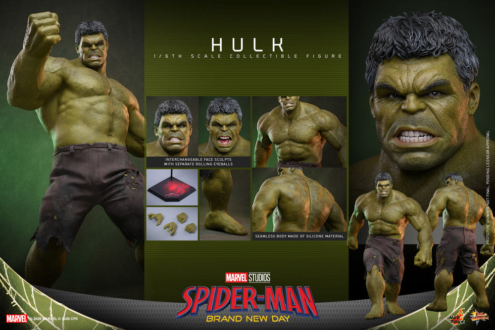 Preventa Figura HULK - Spider-Man: Brand New Day marca Hot Toys MMS905 escala 1/6