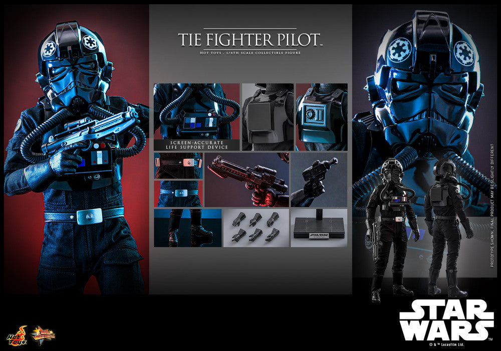 Preventa Figura TIE Fighter Pilot - Star Wars Episode IV: A New Hope marca Hot Toys MMS798 escala 1/6
