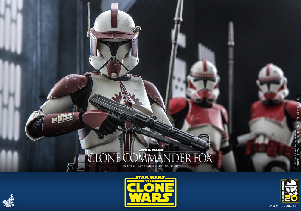 Pedido Figura Clone Commander Fox - Star Wars: The Clone Wars marca Hot Toys TMS103 escala 1/6