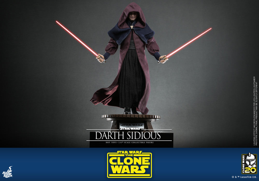 Preventa Figura Darth Sidious - Star Wars: The Clone Wars marca Hot Toys TMS102 escala 1/6