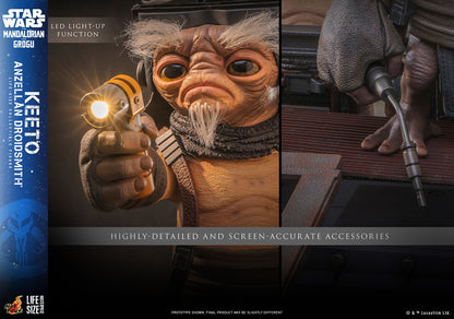 Pedido Figura Keeto (Anzellan Droidsmith) (Tamaño real) - Star Wars: The Mandalorian & Grogu marca Hot Toys LMS018 escala real 1/1