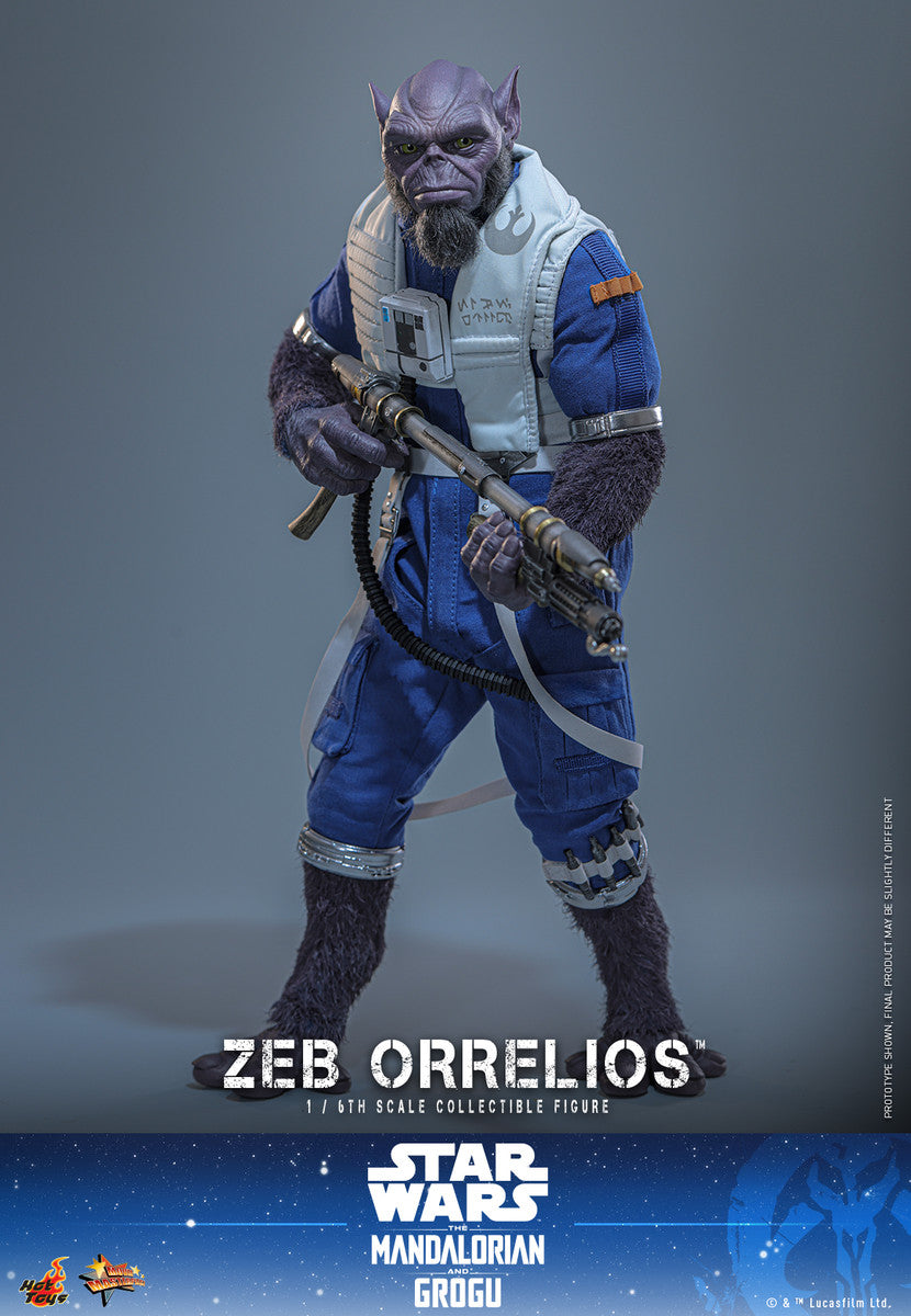 Preventa Figura Zeb Orrelios - Star Wars: The Mandalorian & Grogu marca Hot Toys MMS876 escala 1/6