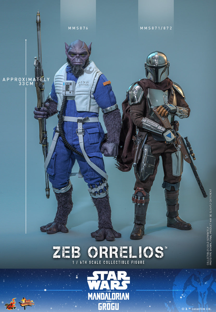 Preventa Figura Zeb Orrelios - Star Wars: The Mandalorian & Grogu marca Hot Toys MMS876 escala 1/6