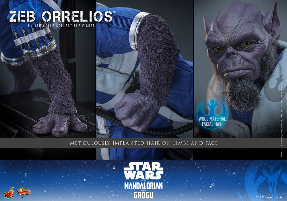 Preventa Figura Zeb Orrelios - Star Wars: The Mandalorian & Grogu marca Hot Toys MMS876 escala 1/6