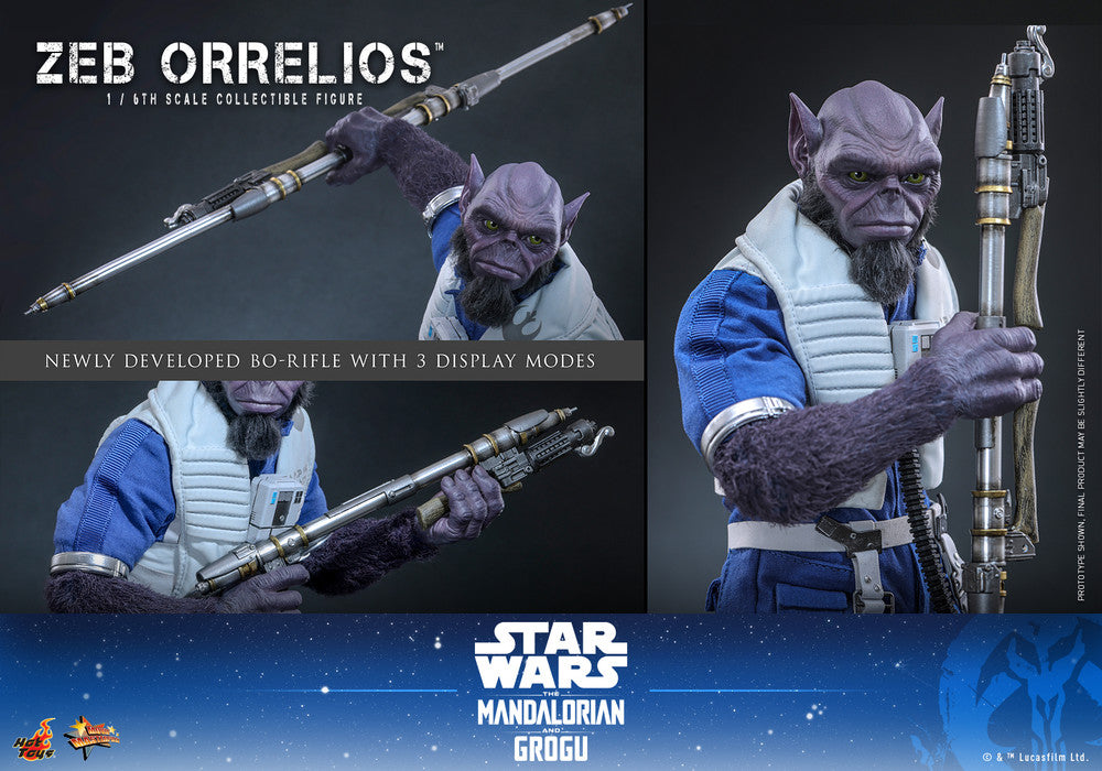 Preventa Figura Zeb Orrelios - Star Wars: The Mandalorian & Grogu marca Hot Toys MMS876 escala 1/6