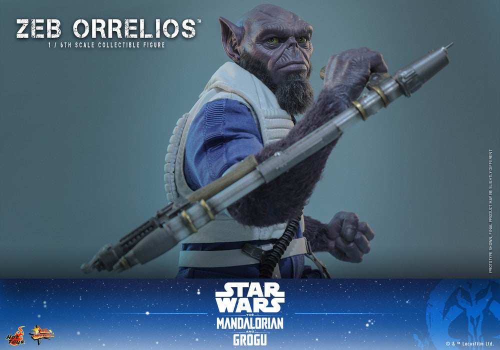 Preventa Figura Zeb Orrelios - Star Wars: The Mandalorian & Grogu marca Hot Toys MMS876 escala 1/6
