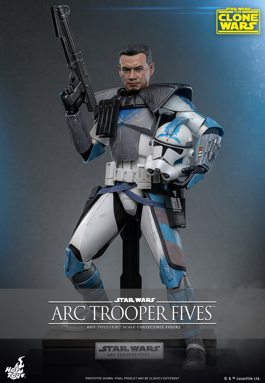 Preventa Figura Arc Trooper Fives - Star Wars: The Clone Wars™ marca Hot Toys TMS132 escala 1/6