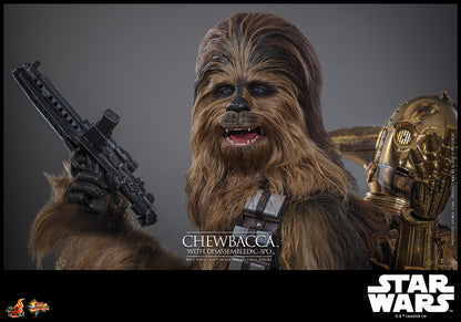 Preventa Figura Chewbacca™ con C-3PO™ desensamblado - Star Wars: Episode V The Empire Strikes Back™ marca Hot Toys MMS766 escala 1/6