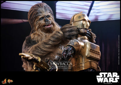 Preventa Figura Chewbacca™ con C-3PO™ desensamblado - Star Wars: Episode V The Empire Strikes Back™ marca Hot Toys MMS766 escala 1/6