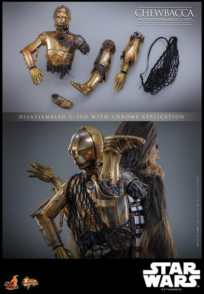 Preventa Figura Chewbacca™ con C-3PO™ desensamblado - Star Wars: Episode V The Empire Strikes Back™ marca Hot Toys MMS766 escala 1/6