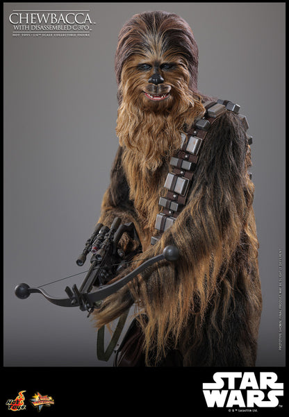 Preventa Figura Chewbacca™ con C-3PO™ desensamblado - Star Wars: Episode V The Empire Strikes Back™ marca Hot Toys MMS766 escala 1/6