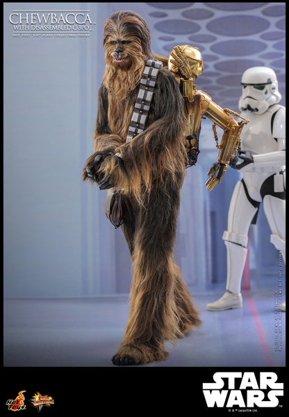 Preventa Figura Chewbacca™ con C-3PO™ desensamblado - Star Wars: Episode V The Empire Strikes Back™ marca Hot Toys MMS766 escala 1/6