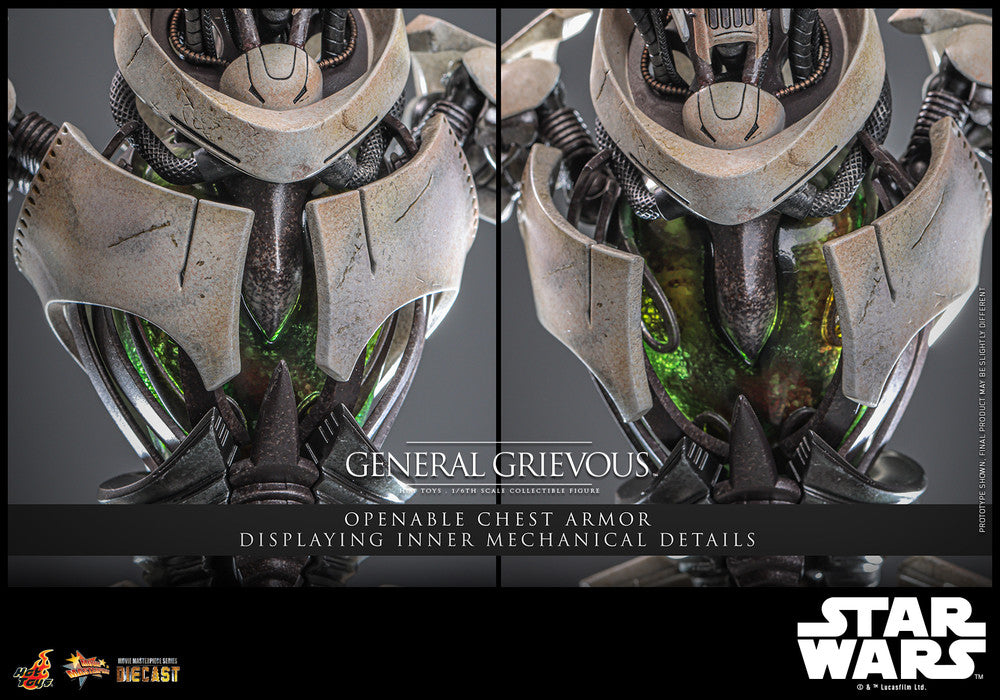 Preventa Figura General Grievous ™ - Star Wars Episode III: Revenge of the Sith ™ marca Hot Toys MMS760 D67 escala 1/6