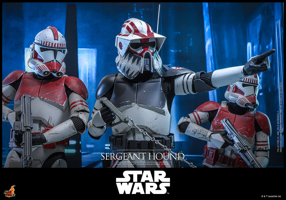 Preventa Figura Sergeant Hound - Star Wars: The Clone Wars marca Hot Toys TMS167 escala 1/6