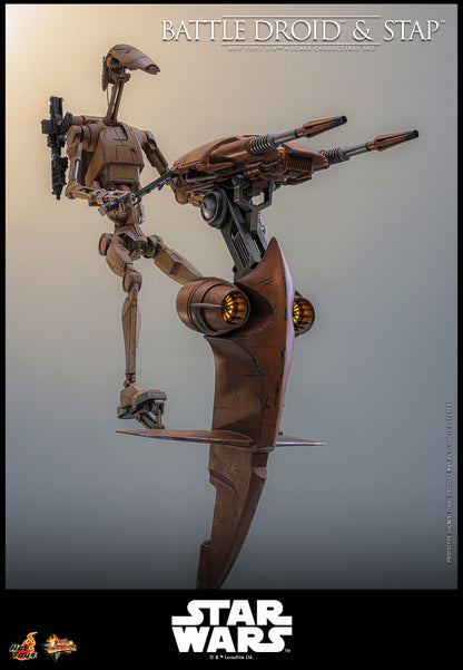 Preventa Figura Battle Droid & STAP - Star Wars: The Phantom Menace marca Hot Toys MMS887 escala 1/6