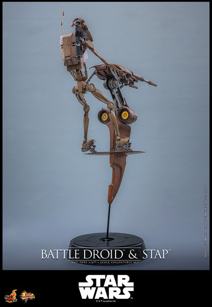 Preventa Figura Battle Droid & STAP - Star Wars: The Phantom Menace marca Hot Toys MMS887 escala 1/6