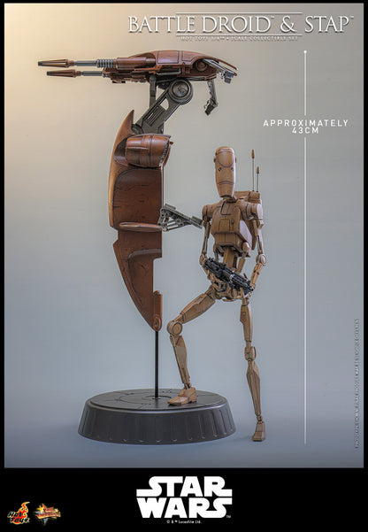 Preventa Figura Battle Droid & STAP - Star Wars: The Phantom Menace marca Hot Toys MMS887 escala 1/6