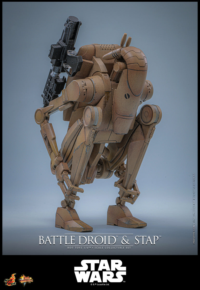 Preventa Figura Battle Droid & STAP - Star Wars: The Phantom Menace marca Hot Toys MMS887 escala 1/6