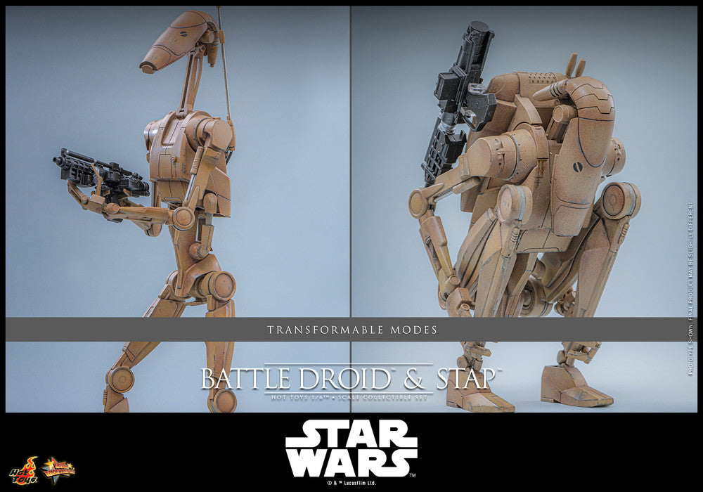 Preventa Figura Battle Droid & STAP - Star Wars: The Phantom Menace marca Hot Toys MMS887 escala 1/6