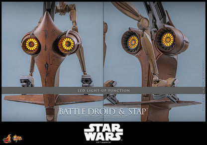 Preventa Figura Battle Droid & STAP - Star Wars: The Phantom Menace marca Hot Toys MMS887 escala 1/6