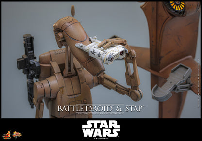 Preventa Figura Battle Droid & STAP - Star Wars: The Phantom Menace marca Hot Toys MMS887 escala 1/6