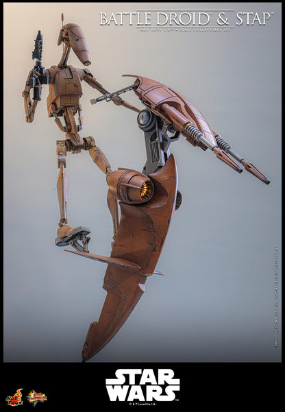 Preventa Figura Battle Droid & STAP - Star Wars: The Phantom Menace marca Hot Toys MMS887 escala 1/6