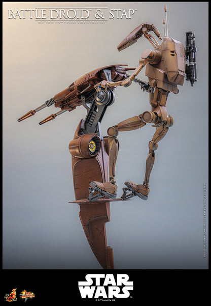 Preventa Figura Battle Droid & STAP - Star Wars: The Phantom Menace marca Hot Toys MMS887 escala 1/6