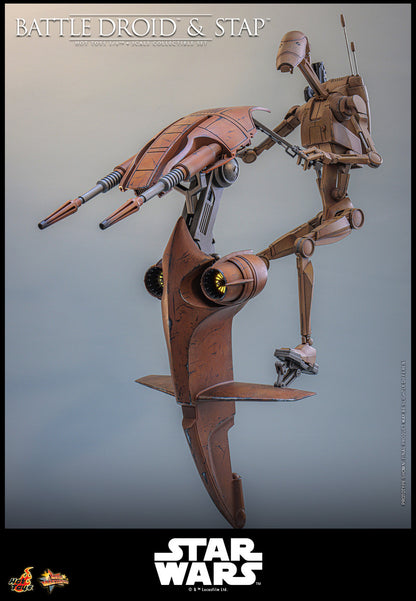 Preventa Figura Battle Droid & STAP - Star Wars: The Phantom Menace marca Hot Toys MMS887 escala 1/6