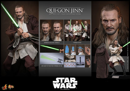 Preventa Figura Qui-Gon Jinn - Star Wars: The Phantom Menace marca Hot Toys MMS880 escala 1/6