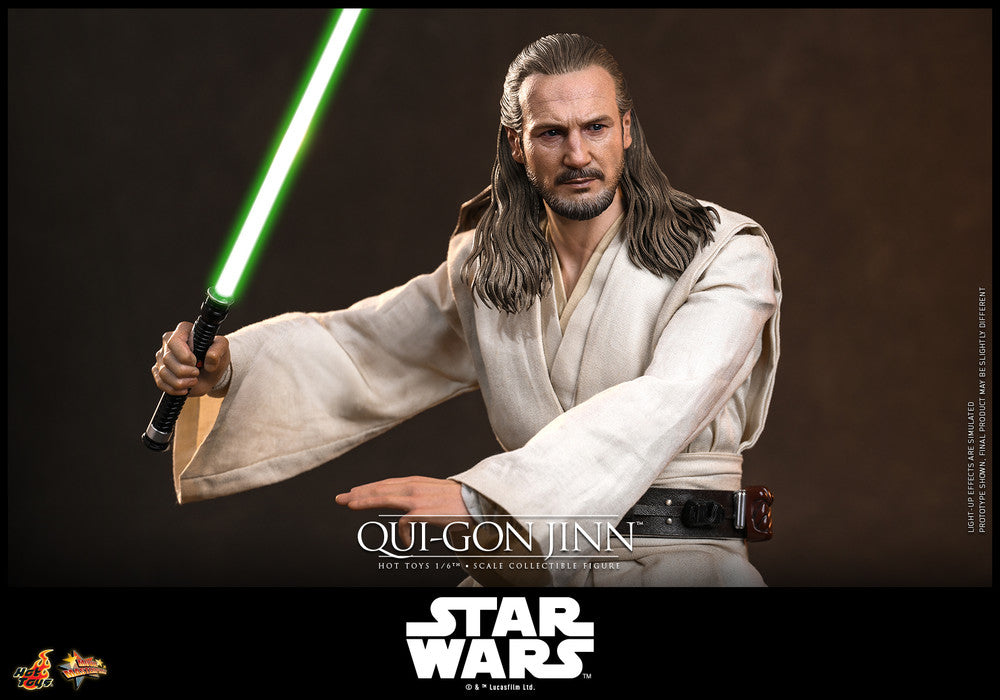 Preventa Figura Qui-Gon Jinn - Star Wars: The Phantom Menace marca Hot Toys MMS880 escala 1/6