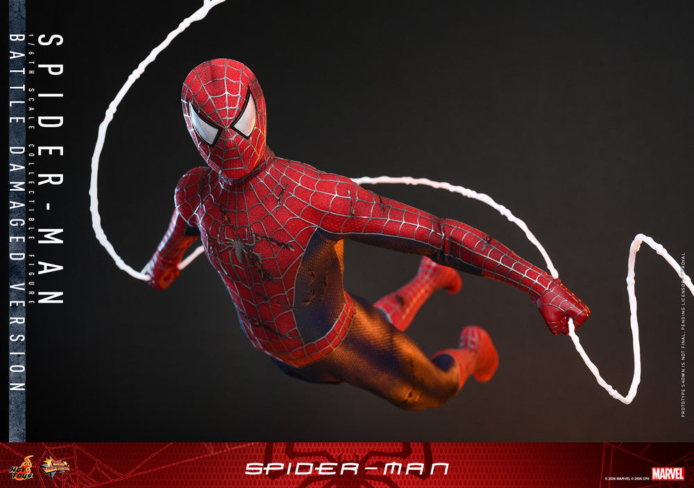 Preventa Figura Spider-Man (Battle Damaged) marca Hot Toys MMS859 escala 1/6