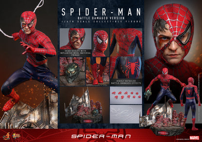 Preventa Figura Spider-Man (Battle Damaged) marca Hot Toys MMS859 escala 1/6