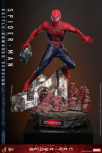 Preventa Figura Spider-Man (Battle Damaged) marca Hot Toys MMS859 escala 1/6