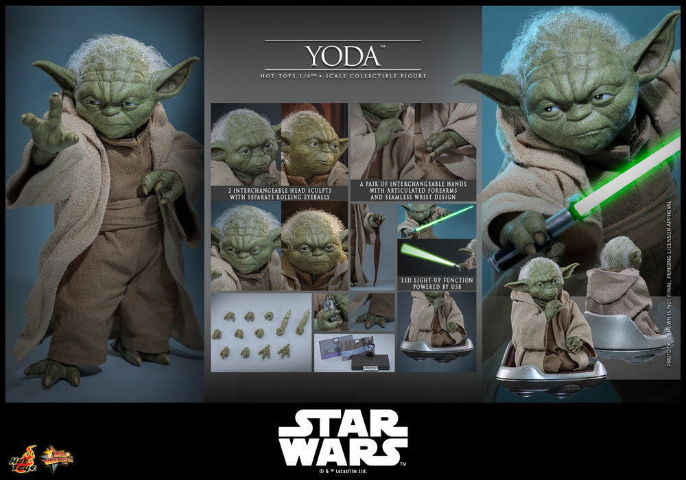 Preventa Figura YODA - Star Wars: Revenge of the Sith marca Hot Toys MMS878 escala 1/6