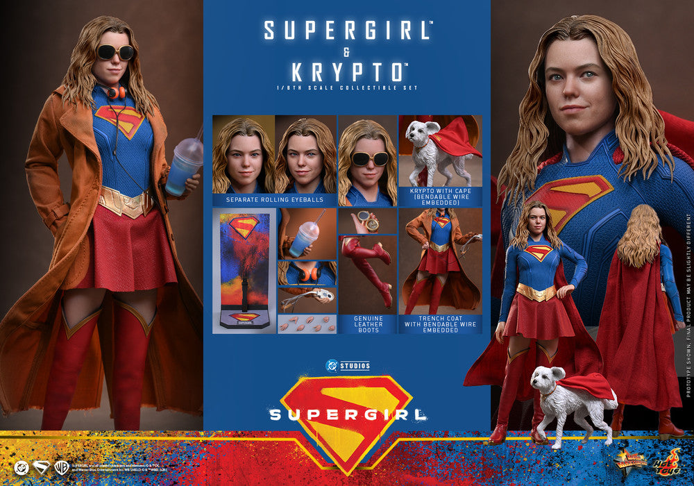 Preventa Figura Supergirl & Krypto - Supergirl marca Hot Toys MMS869 escala 1/6
