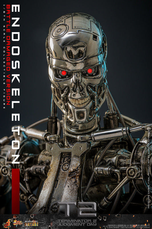 Preventa Figura Endoskeleton (Battle Damaged Version) (DIECAST) - Terminator 2: Judgment Day marca Hot Toys MMS840D77 escala 1/6